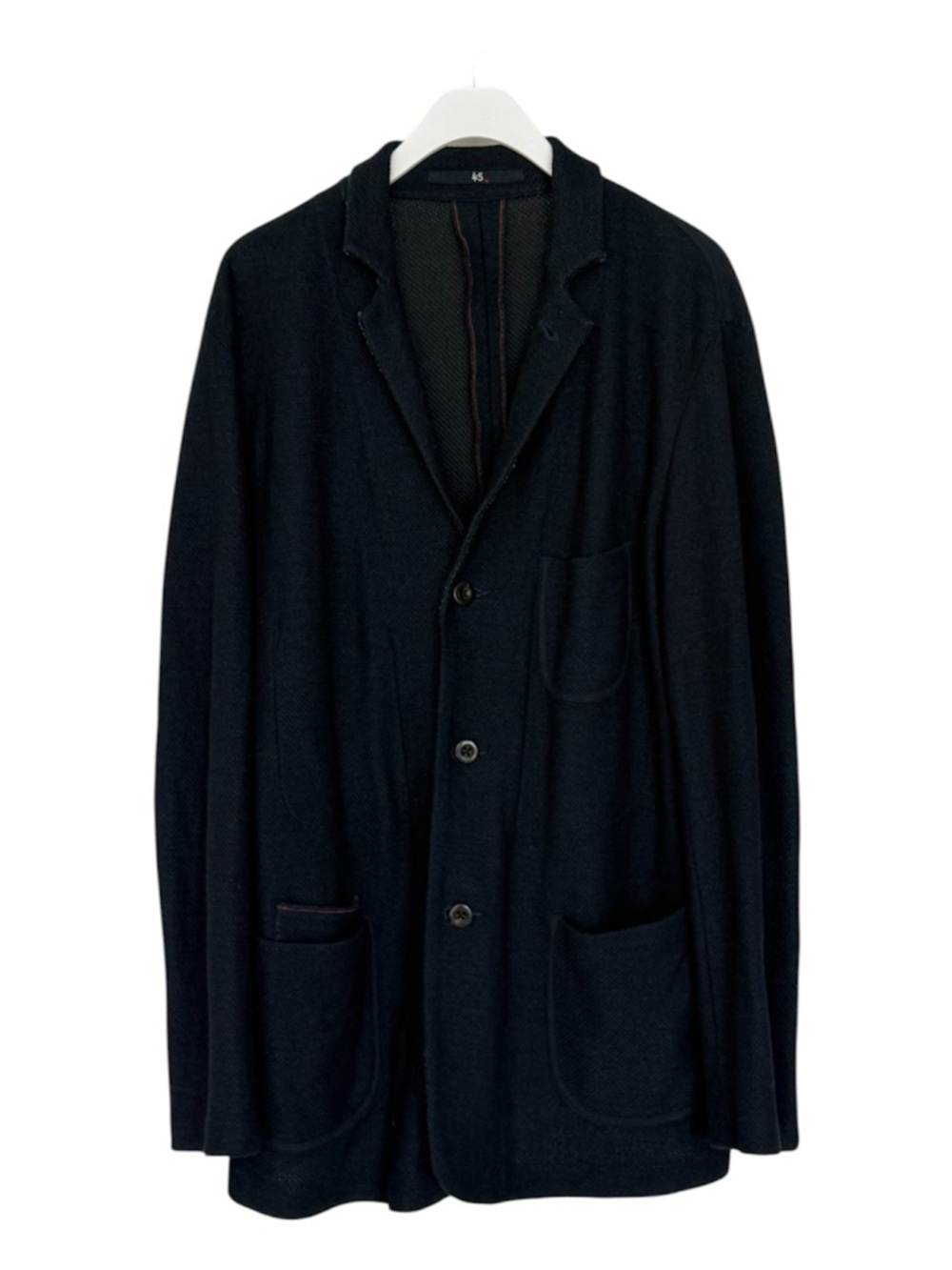 45r - 45rpm Men's Indigo knit Button-Front Jacket